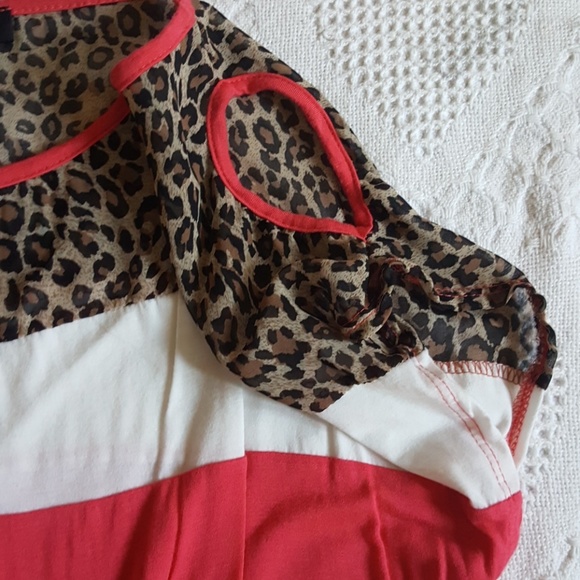 Leopard Print pink blouse - Picture 4 of 5